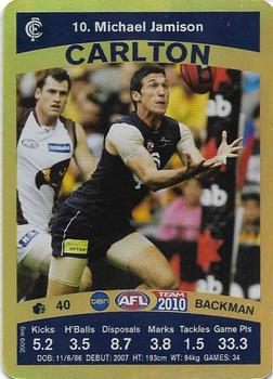 2010 Team Zone AFL Team - Gold #10 Michael Jamison Front